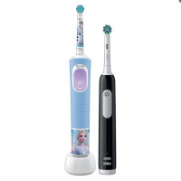 Набір із 2-х електричних зубних щіток Braun Oral-B Pro Series 1 D305.513.3 + Pro Kids D103.413.2K Frozen (Family Edition)