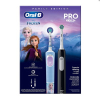 Набір із 2-х електричних зубних щіток Braun Oral-B Pro Series 1 D305.513.3 + Pro Kids D103.413.2K Frozen (Family Edition)