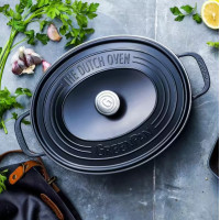 Гусятниця з кришкою GreenPan Featherweights, 25 см, 6,2 л з керамічним покриттям, чорний (CC002222-001)