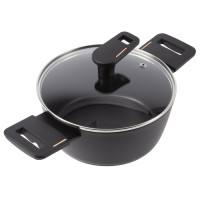 Кастрюля с крышкой Bergner Copper. 24 см (BG-30294-BK)