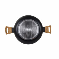 Каструля з кришкою Bergner Earth black. 28 см. 6 л (BG-32037-BK)