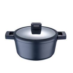Каструля з кришкою Bergner MasterPro Indigo. 24 см (BGMP-7979)