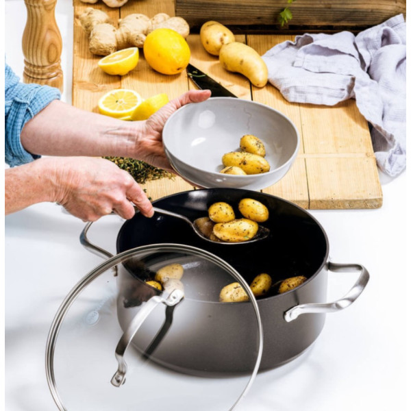 Каструля з кришкою GreenPan Copenhagen, 20 см, 3,1 л з керамічним покриттям (CC003345-001)