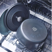 Каструля з кришкою GreenPan Featherweights, 22 см, 3,3 л з керамічним покриттям, чорний (CC005056-001)