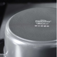 Каструля з кришкою GreenPan Featherweights, 22 см, 3,3 л з керамічним покриттям, чорний (CC005056-001)