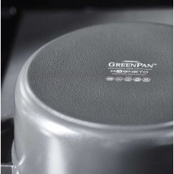 Кастрюля с крышкой GreenPan Featherweights, 22 см, 3,3 л с керамическим покрытием, черный (CC005056-001)