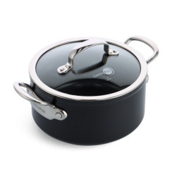 Кастрюля с крышкой GreenPan Barcelona Pro, 24 см, 4,9 л, с керамическим покрытием (CC005334-001)