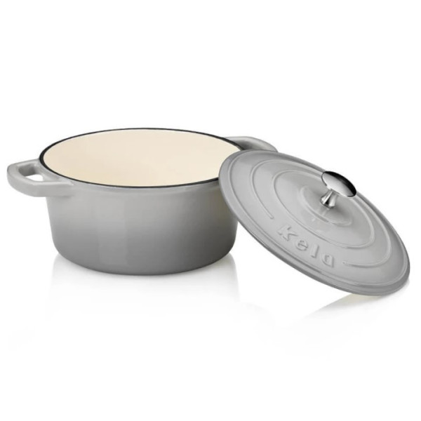 Кастрюля чугунная с крышкой KELA Calido. 24 см 3.8 л (12606)
