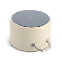 Каструля з кришкою KitchenAid Steel Core, 20 см, 3,7 л, мигдальний крем (CC003266-001)