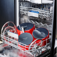 Каструля з кришкою KitchenAid Steel Core, 24 см, 6 л, червоний (CC003270-001)