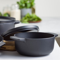Каструля чавунна з кришкою KitchenAid Matte Oven-to-table. 22 см. 3.3 л (CC004899-001)