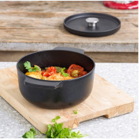 Каструля чавунна з кришкою KitchenAid Matte Oven-to-table. 22 см. 3.3 л (CC004899-001)