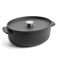 Гусятниця чавунна з кришкою KitchenAid Matte Oven-to-table, 30 см, 5,6 л, чорний (CC004900-001)