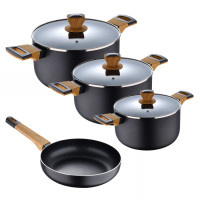 Набір посуду Bergner Earth black. 7 предметів (BG-34630-BK)