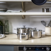 Набор посуды KitchenAid. 5 пр. 16/20/24 см. 1.5/3.1/4.8 л (CC005088-001)