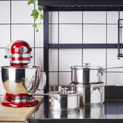 Набір ковшів з кришками KitchenAid SSS. 16/18/20 см. 1.5/2.1/3.1 л (CC005740-001)