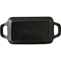 Сковорода чавунна з дошкою для сервіровки Bergner MasterPro. 17x10 см (BGMP-3807-EM)
