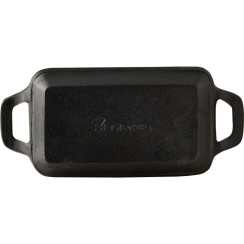 Сковорода чавунна з дошкою для сервіровки Bergner MasterPro. 17x10 см (BGMP-3807-EM)