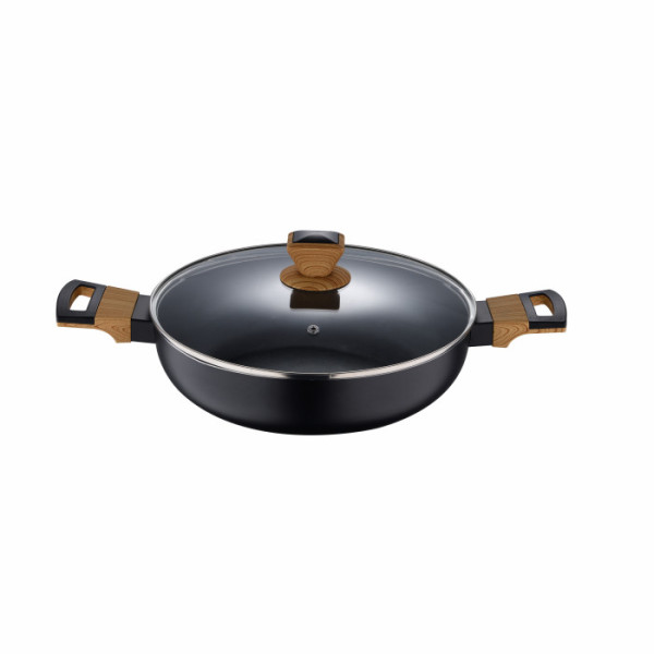 Сотейник с крышкой Bergner Ion plus, 28 см (BG-35913-BK)