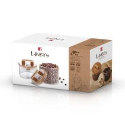 Набір ємностей для зберігання Bergner Coffee & tea lovers, 2 шт (BG-20503-MM)