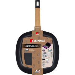 Сковорода гриль Bergner Earth black, 28 см (BG-34625-BK)