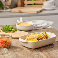 Форма для випічки з кришкою KitchenAid керамогранітна, 8,8х24,8х40,4 см, 3,8 л, кремовий колір (CC006109-001)