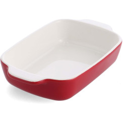 Форма для випічки з кришкою KitchenAid керамогранітна, 7,5х19,5х32,8 см, 1,9 л колір червоний (CC006106-001)