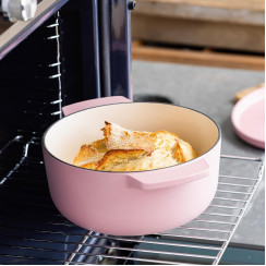Кастрюля чугунная с крышкой KitchenAid, 26 см, 5,2 л, цв, сухая роза (CC007431-001)