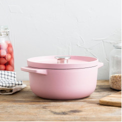 Кастрюля чугунная с крышкой KitchenAid, 26 см, 5,2 л, цв, сухая роза (CC007431-001)