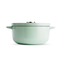 Кастрюля чугунная с крышкой KitchenAid, 26 см, 5,2 л, цв, фисташковая (CC007434-001)