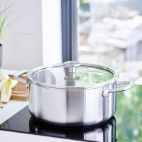 Кастрюля с крышкой KitchenAid MSS, 24 см, 4,9 л (CC003260-001)