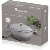 Каструля чавунна з кришкою MasterPro Unique, 5,67 л (BGMP-3831)