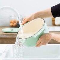 Кастрюля чугунная с крышкой KitchenAid, 22 см, 3,3 л, цв, фисташковая (CC007433-001)