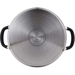 Каструля висока з кришкою MasterPro Foodies collection, 9,5 л (BGMP-1506-BK)