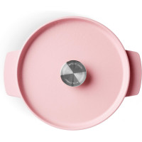 Кастрюля чугунная с крышкой KitchenAid, 22 см, 3,3 л, цвет сухая роза (CC007430-001)