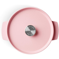 Кастрюля чугунная с крышкой KitchenAid, 22 см, 3,3 л, цвет сухая роза (CC007430-001)