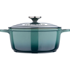 Каструля з кришкою Bergner Excalibur, зелена, 28 см, 5.8 л (BG-36102-GR)