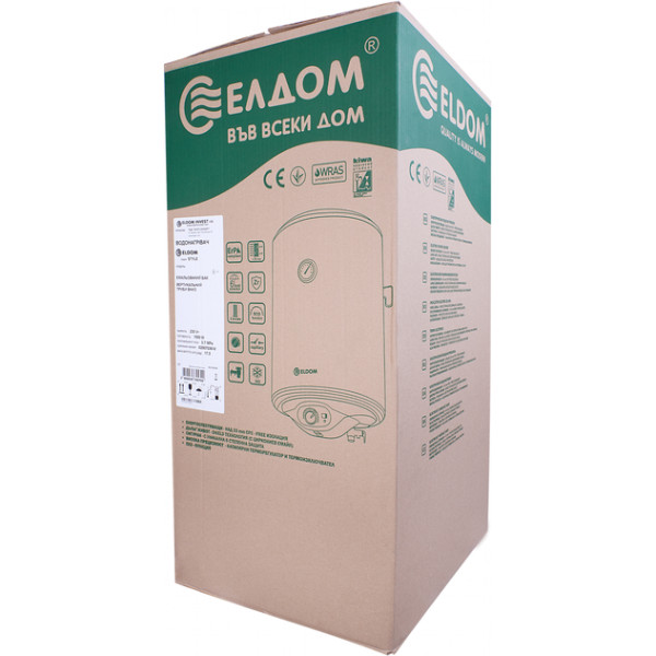 Водонагреватель Eldom Style 80 SLIM 2,0 kW 72268W