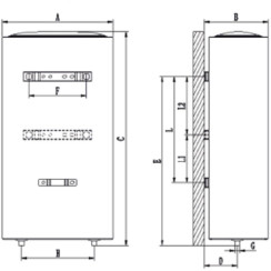 Водонагреватель Ocean FLAT RZB50M ET+WT BASIC