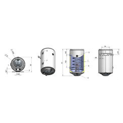 Комбінований водонагрівач Eldom Style Thermo 100 72270WTL