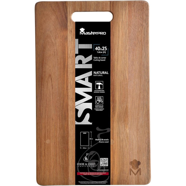Дошка для нарізання MasterPro Smart, 40х25 см (BGMP-5252)