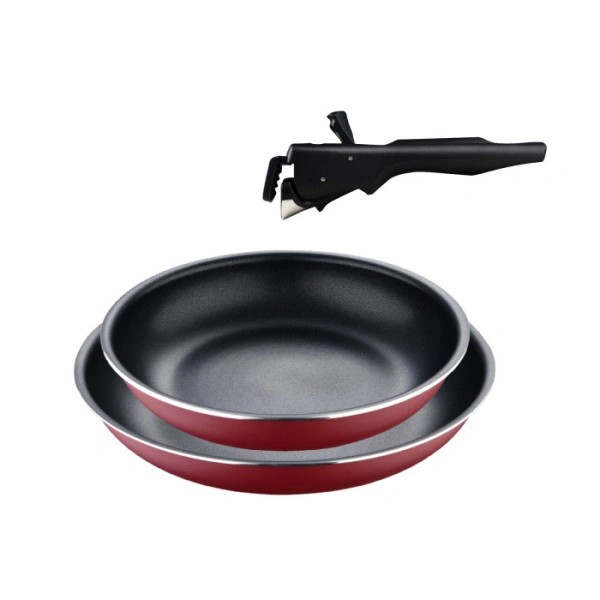 Набір сковорідок зі знімною ручкою Bergner Click&cook. 22/26 см (BG-31605-RD)